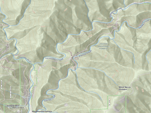 USGS topographic map of First Divide