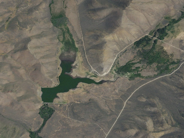 Aerial image of Fish Creek Reservoir