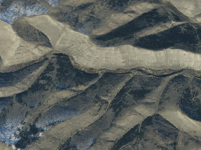 Aerial image of Fish Creek Trailhead and Campground