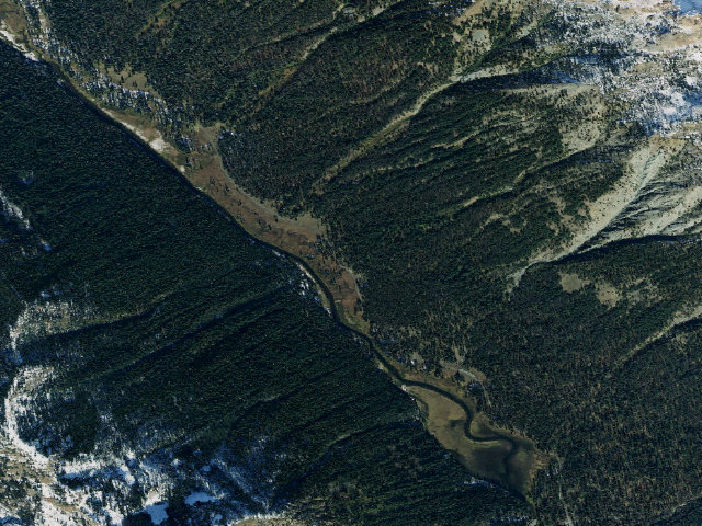 Aerial image of Fish Lake Campground