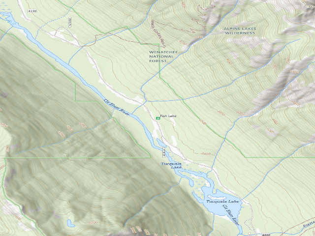 USGS topographic map of Fish Lake Campground