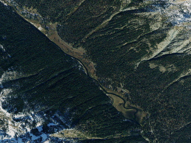 Aerial image of Fish Lake