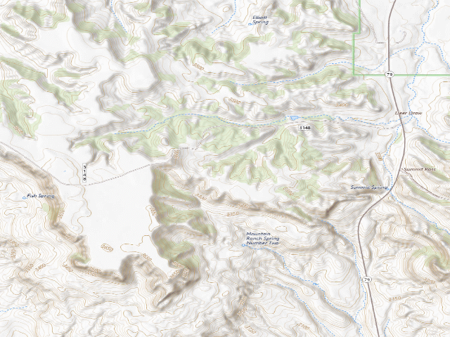 USGS topographic map of Fish Spring