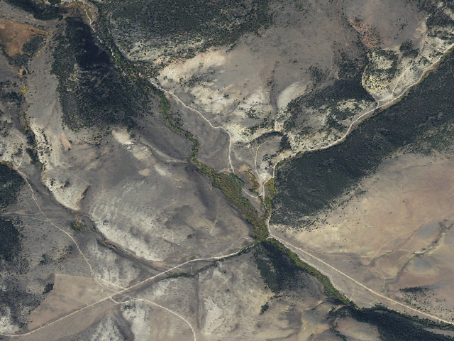 Aerial image of Fishing Pull Off
