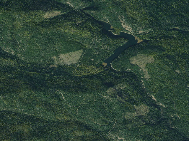 Aerial image of Fishtrap Lake Campground