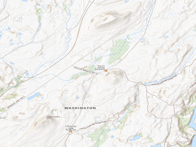 USGS topographic map of Fishtrap Recreation Area