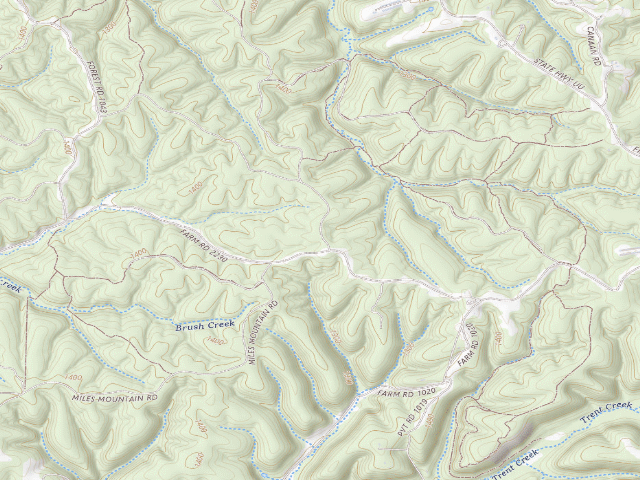 USGS topographic map of Flag Spring Conservation Area