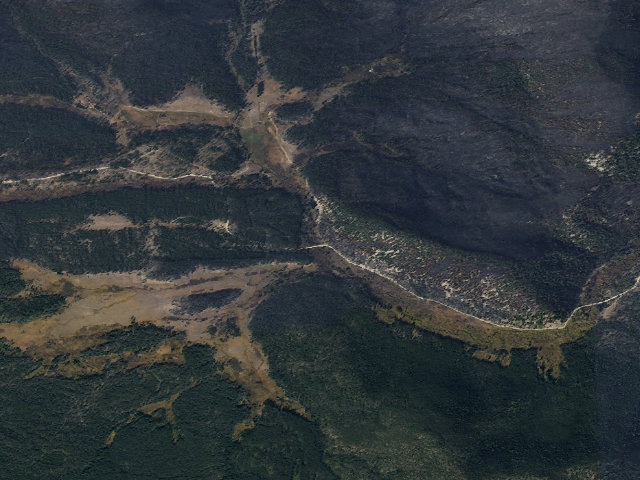 Aerial image of Flags