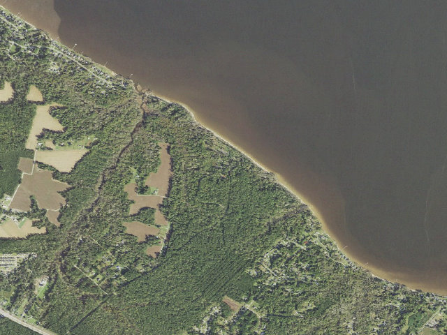 Aerial image of Flanners Beach Campground