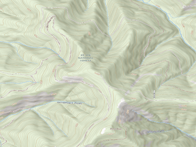 USGS topographic map of Flash Lookout