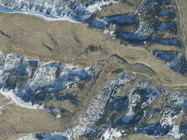 Aerial image of Flat Canyon Campground