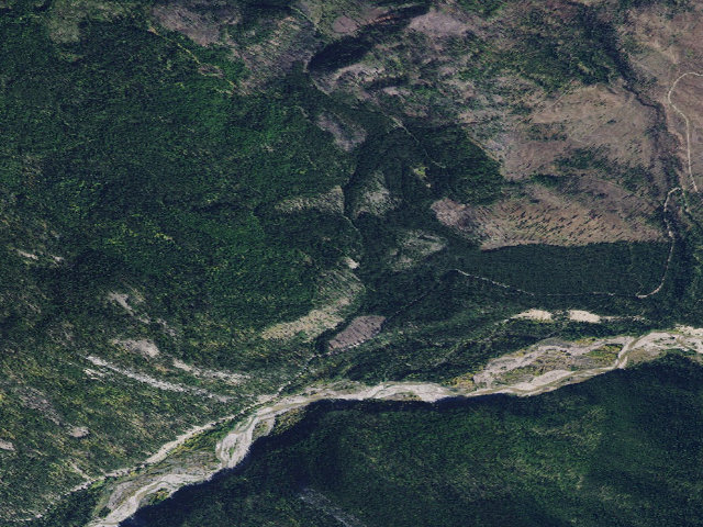 Aerial image of Flat Creek