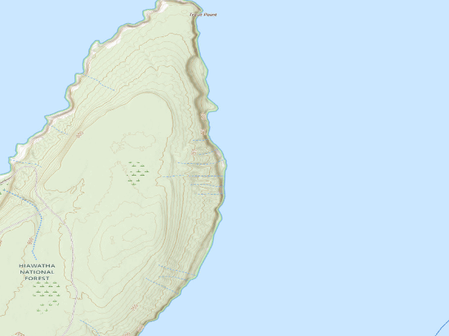 USGS topographic map of Flat Rock Campsite