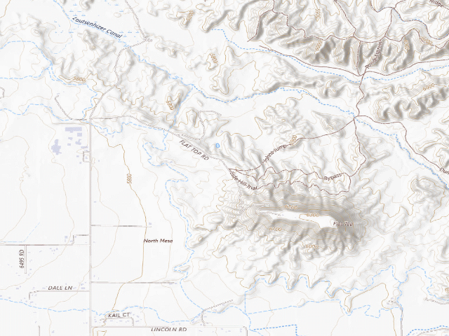 USGS topographic map of Flat-Top Peach Valley