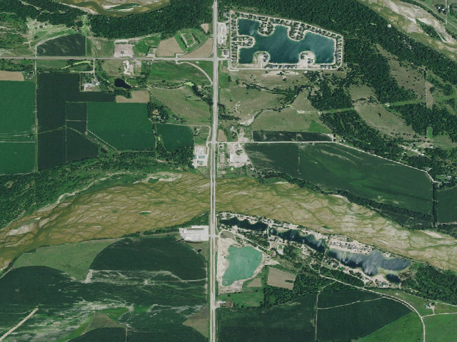 Aerial image of Flat Water Landing WMA