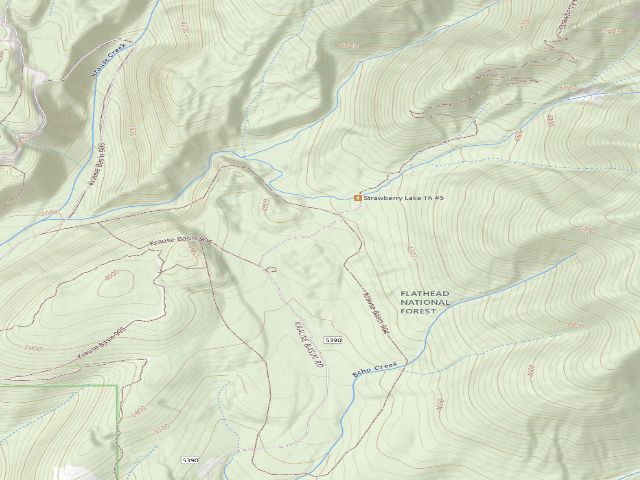 USGS topographic map of Flathead County