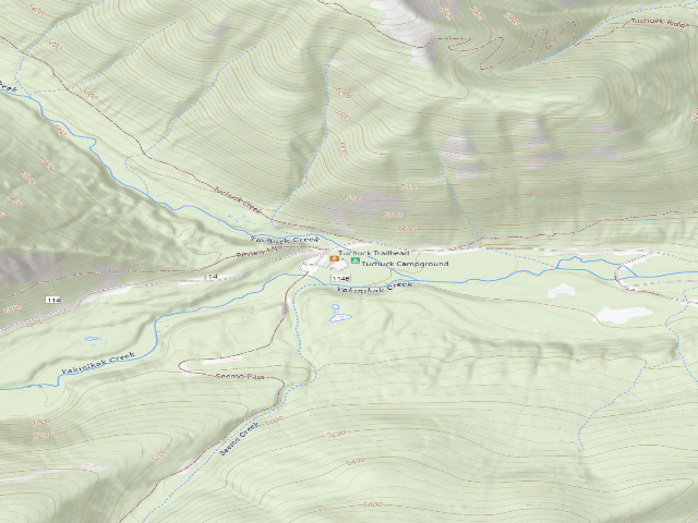 USGS topographic map of Flathead National Forest