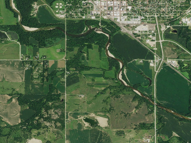 Aerial image of Flathead WMA