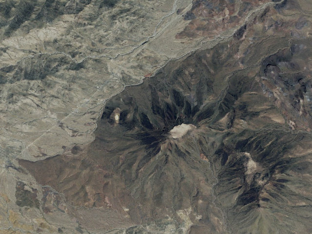 Aerial image of Flattop Mountain Rock Collecting Area