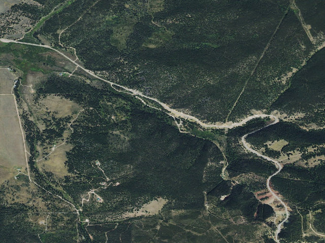 Aerial image of Flint Creek Campground