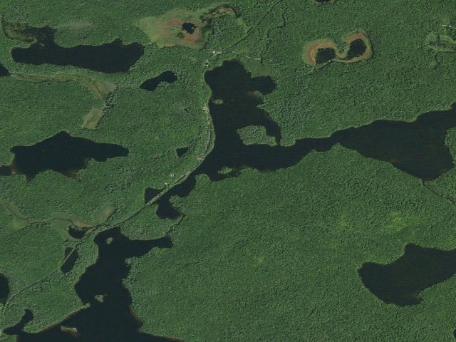 Aerial image of Floodwood Pond Site 13 (Saranac Lakes Wild Forest)