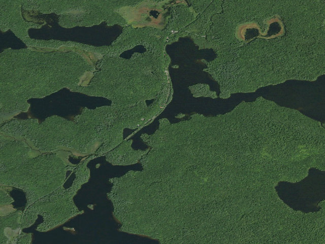 Aerial image of Floodwood Pond Site 14 (Saranac Lakes Wild Forest)