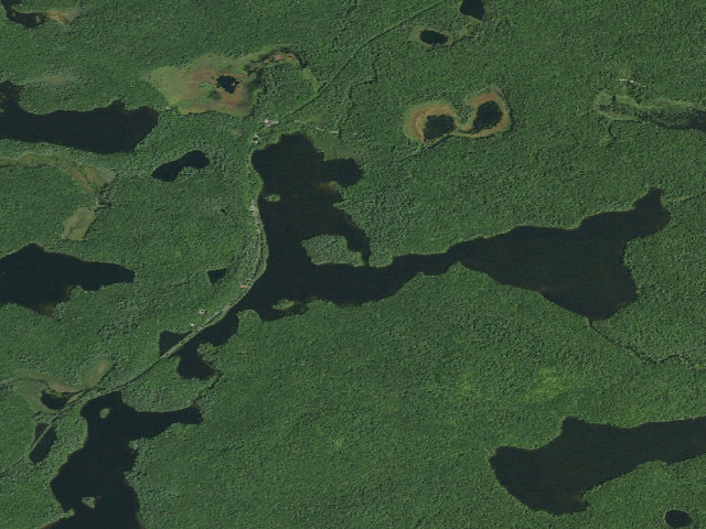 Aerial image of Floodwood Pond Site 3 (Saranac Lakes Wild Forest)