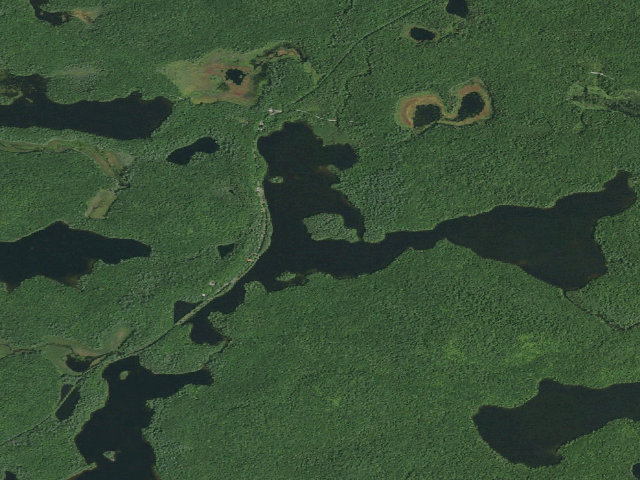 Aerial image of Floodwood Pond Site 4 (Saranac Lakes Wild Forest)