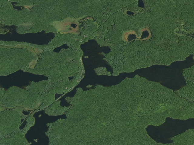 Aerial image of Floodwood Pond Site 5 (Saranac Lakes Wild Forest)