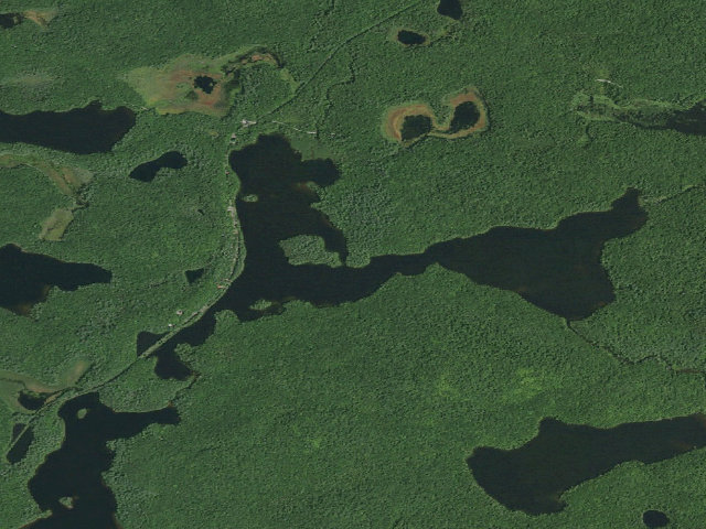 Aerial image of Floodwood Pond Site 6 (Saranac Lakes Wild Forest)
