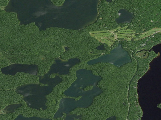 Aerial image of Floodwood Road Site 1 (Saranac Lakes Wild Forest)