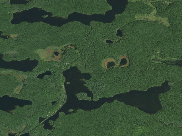 Aerial image of Floodwood Road Site 11 (Saranac Lakes Wild Forest)