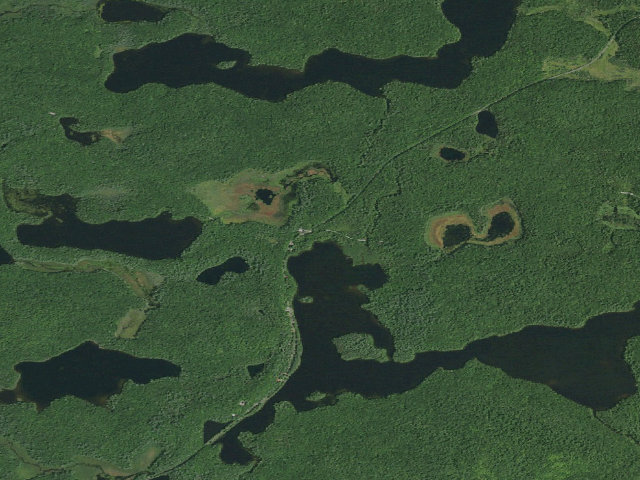 Aerial image of Floodwood Road Site 12 (Saranac Lakes Wild Forest)