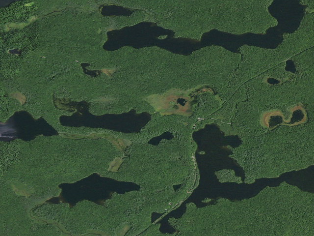 Aerial image of Floodwood Road Site 13 (Saranac Lakes Wild Forest)