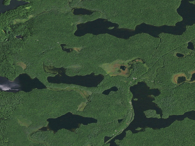 Aerial image of Floodwood Road Site 14 (Saranac Lakes Wild Forest)
