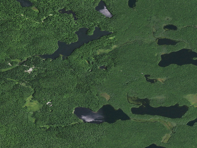 Aerial image of Floodwood Road Site 16 (Saranac Lakes Wild Forest)