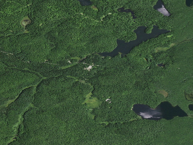 Aerial image of Floodwood Road Site 17 (Saranac Lakes Wild Forest)