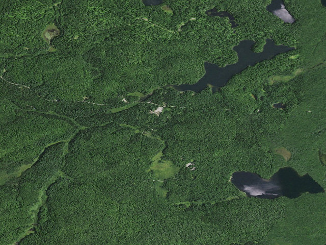 Aerial image of Floodwood Road Site 18 (Saranac Lakes Wild Forest)