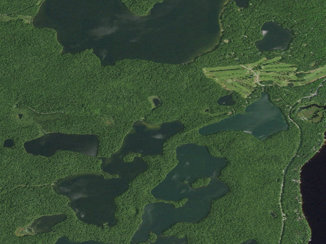 Aerial image of Floodwood Road Site 3 (Saranac Lakes Wild Forest)