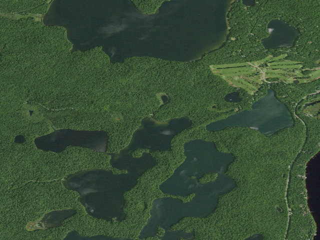 Aerial image of Floodwood Road Site 4 (Saranac Lakes Wild Forest)