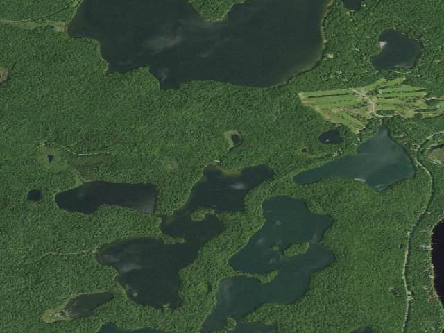 Aerial image of Floodwood Road Site 5 (Saranac Lakes Wild Forest)