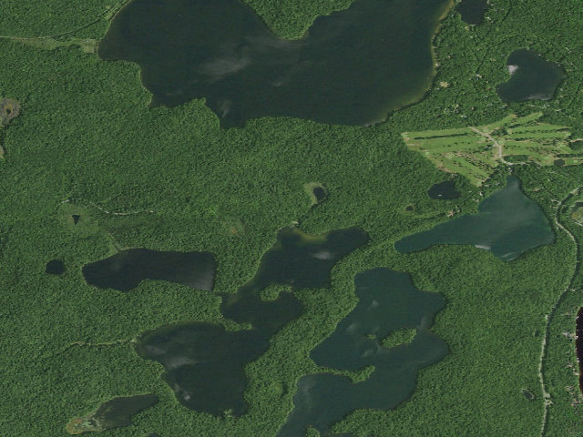 Aerial image of Floodwood Road Site 6 (Saranac Lakes Wild Forest)