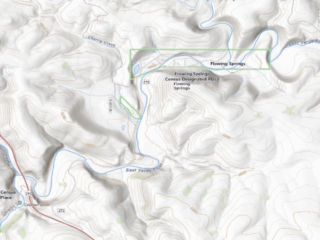 USGS topographic map of Flowing Springs Dispersed