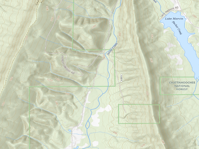 USGS topographic map of Floyd County