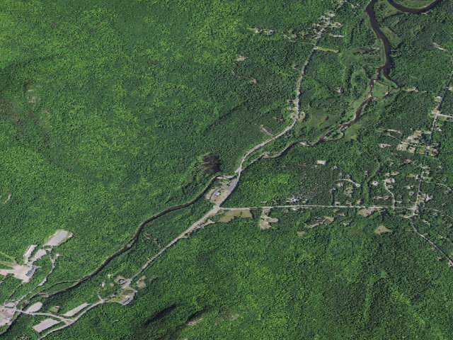 Aerial image of Flume Campsite [DEC #10893] (Wilmington Wild Forest)