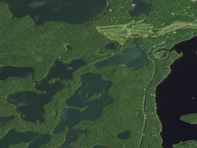 Aerial image of Follensby Clear Pond Site 2 (Saranac Lakes Wild Forest)