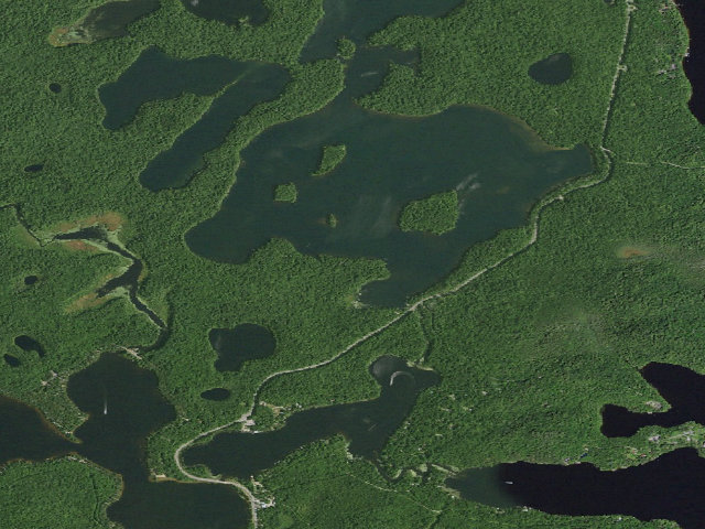 Aerial image of Follensby Clear Pond Site 20 (Saranac Lakes Wild Forest)