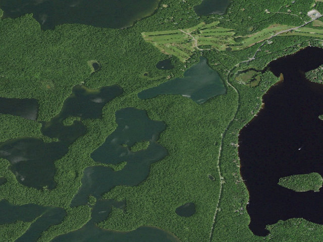 Aerial image of Follensby Clear Pond Site 3 (Saranac Lakes Wild Forest)