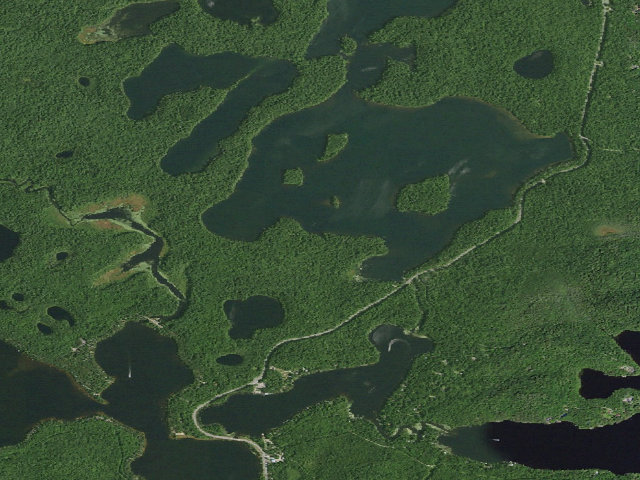 Aerial image of Follensby Clear Pond Site (Saranac Lakes Wild Forest)