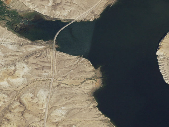 Aerial image of Fontenelle Creek Recreation Area